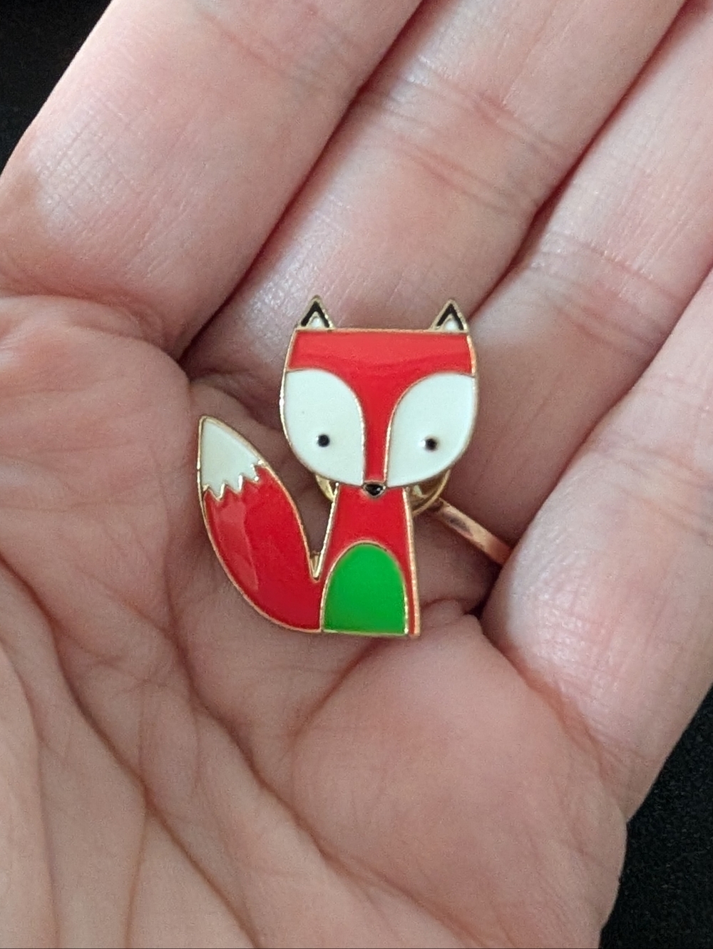 Cute Fox Enamel Pin
